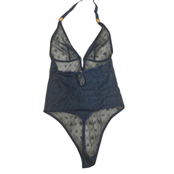 Vintage Victoria Secret G- String Teddy Green Lace Lingerie - Picture 7 of 10